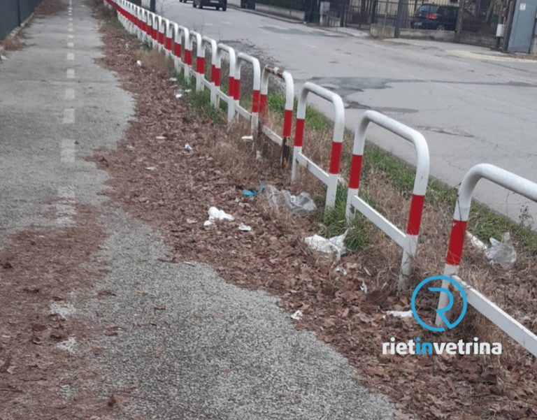 SEI TU IL REPORTER – “La pista ciclabile in via M. C. Dentato è una discarica. È pieno di incivili, ma il Comune intervenga”