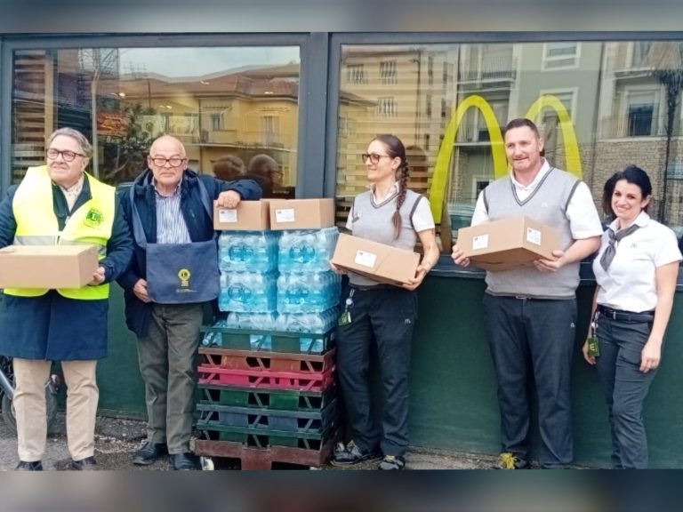 McDonald’s e Lions Club Rieti Varrone pronti a donare 150 pasti a settimana