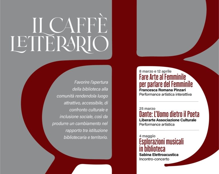La Biblioteca Paroniana dall’8 marzo diventa Caffè Letterario
