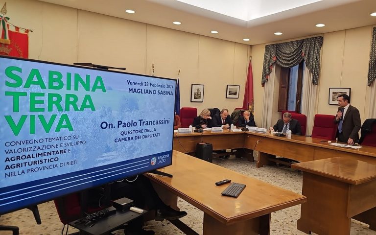 Gli assessori Rinaldi e Righini al convegno “Sabina terra viva” per presentare l’operato della Giunta Rocca