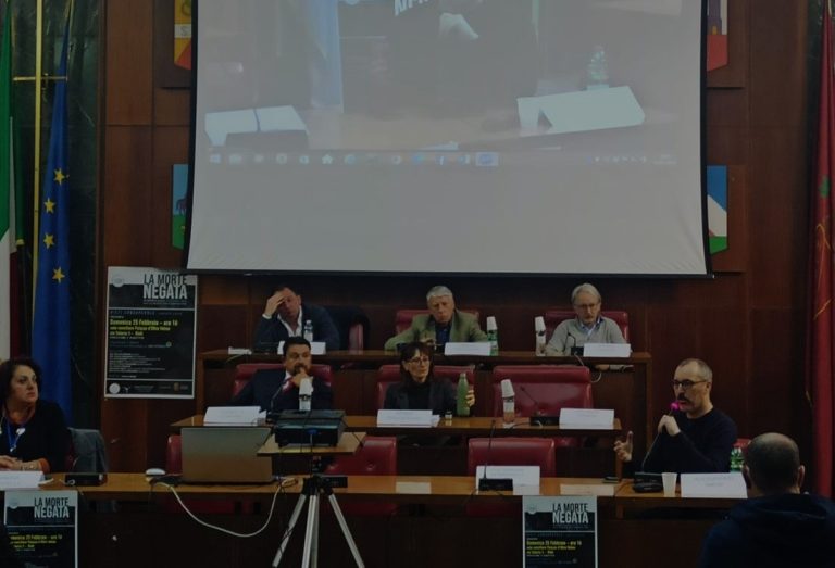 Gremita l’aula consiliare della Provincia di Rieti per il film “La morte negata”