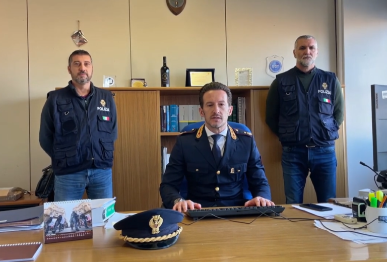 ►VIDEO – Rieti, sfruttamento prostituzione. Dichiarazione Dirigente Squadra Mobile Marco Stamegna