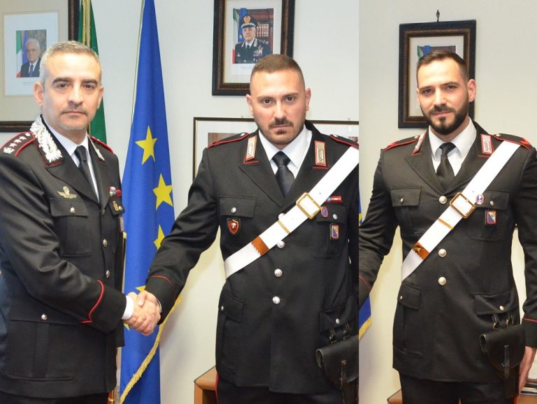 Francesco D’Aloia, Francesco Lopetrone e Antonio Piccirillo promossi a Carabiniere Scelto