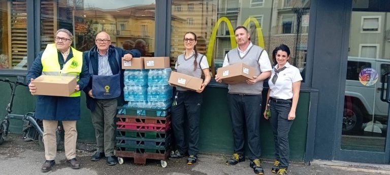 A Rieti donati 150 pasti a settimana da McDonald’s e Fondazione Ronald McDonald con Banco Alimentare