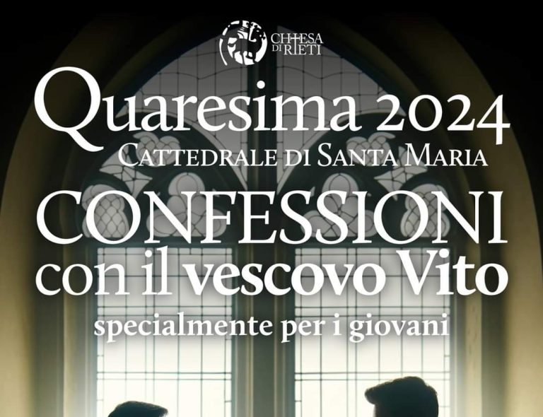 Quaresima, l’8 marzo confessione con il vescovo Piccinonna