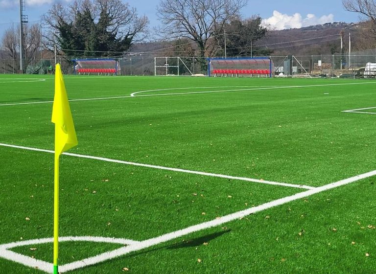 Lo splendido campo da calcio di Poggio Bustone rinnovato