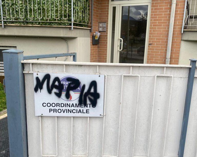 Vandalizzata targa sede coordinamento provinciale FdI Rieti