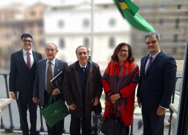 L’Associazione culturale “Domenico Petrini” ospite dell’ambasciata del Brasile in Italia