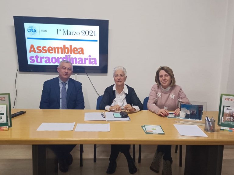 Gianluca De Santis è il nuovo presidente della CNA Rieti. Succede a Claudia Gentile, prematuramente scomparsa