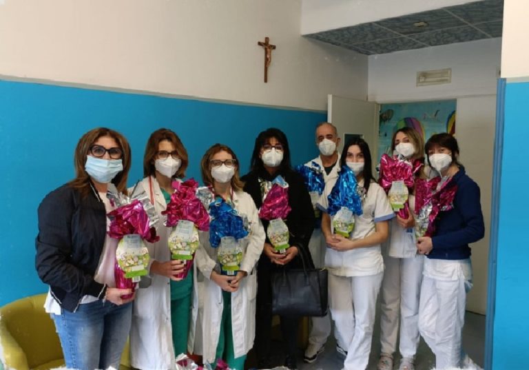 Il Consorzio Industriale del Lazio dona Uova di Pasqua alla Pediatria del de Lellis di Rieti