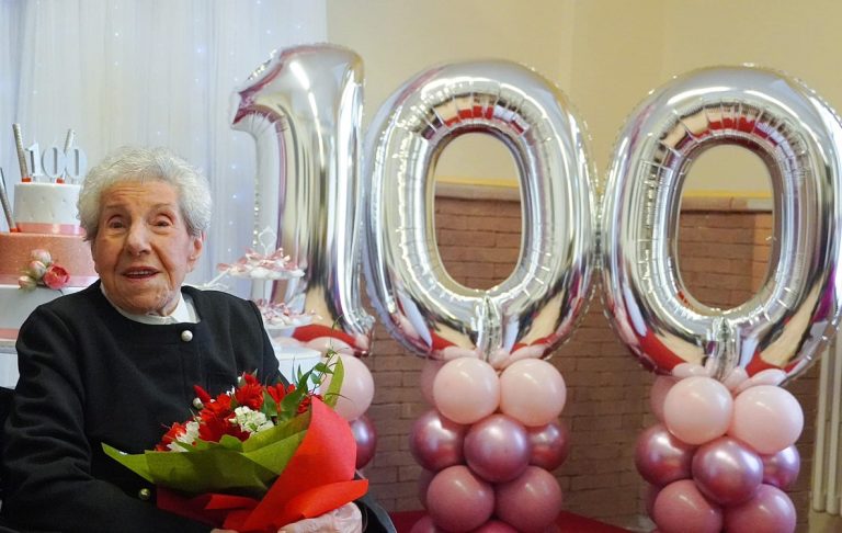 Gli auguri di Rieti a nonna Sestina per i suoi 100 anni