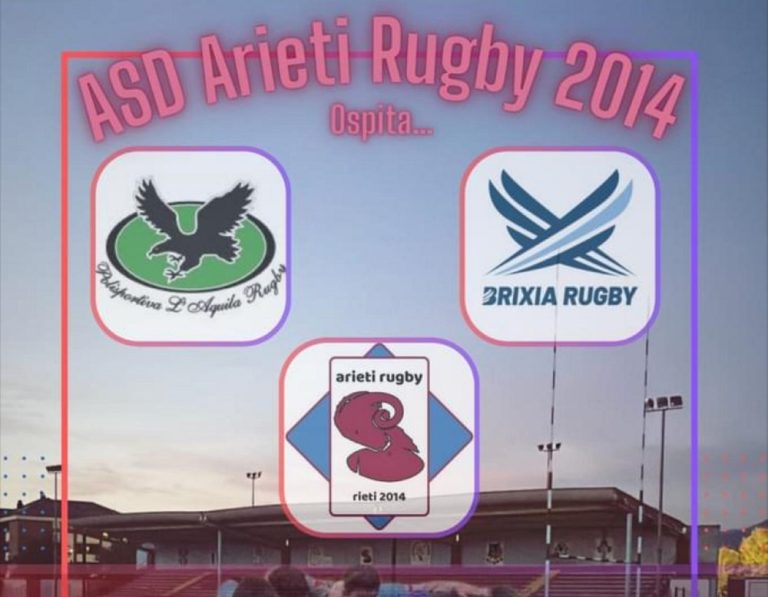 Arieti Rugby Rieti, l’Under 14 impegnata nel torneo casalingo. Trasferta per le Under 8, 10 e 12