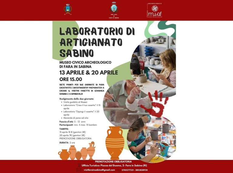 Museo Civico Fara in Sabina, pronto il Laboratorio di artigianato sabino