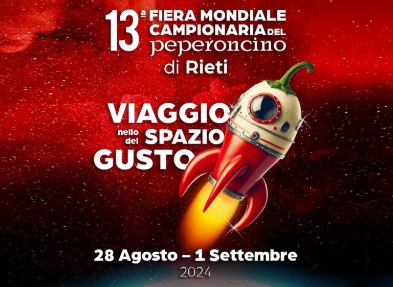 Online la grafica della XIII Fiera Mondiale del Peperoncino dal 28 agosto a Rieti