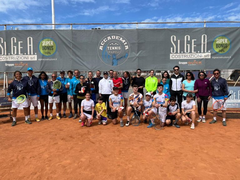 Tennis, 60 reatini a Napoli per lo stage annuale con una delle migliori scuole d’Italia – LE FOTO