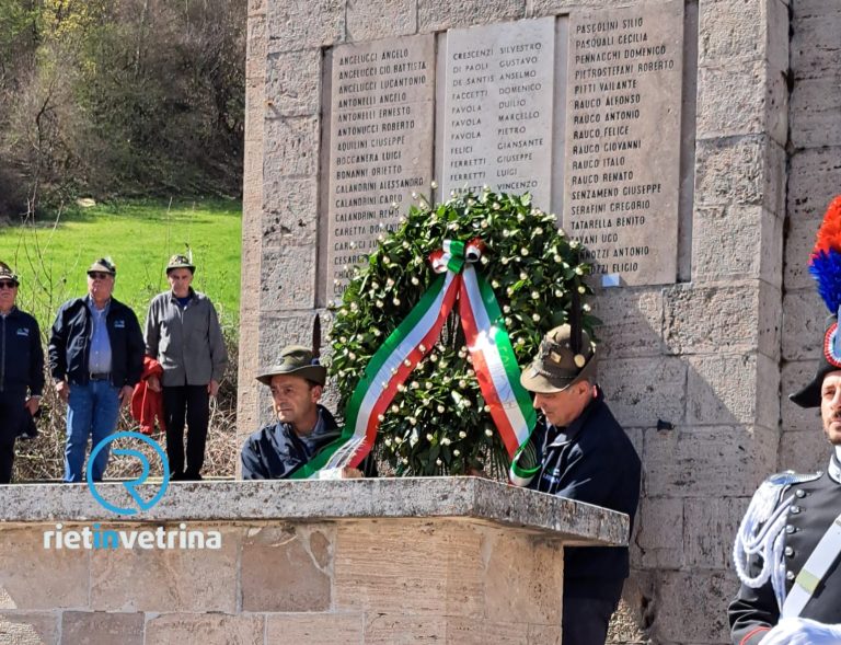 Commemorate le vittime dell’80° anniversario Eccidio di Leonessa 7 aprile 1944