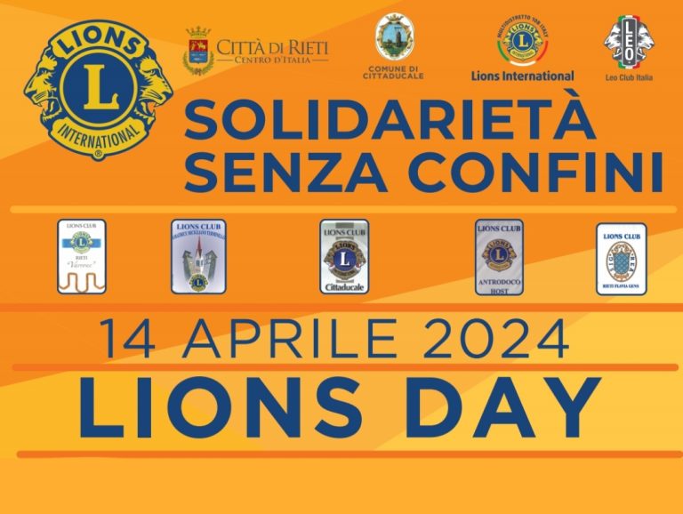 Il 14 aprile “Lions Day”: a Rieti e Cittaducale screening e convegni