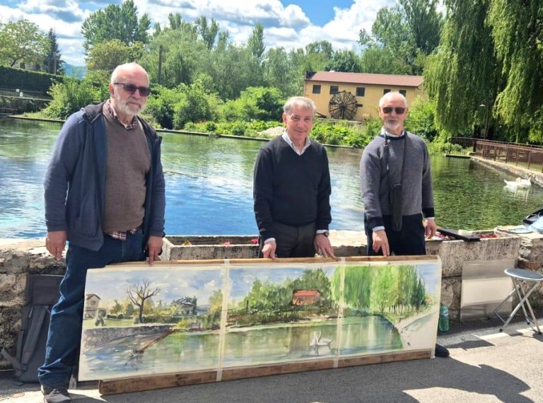 In tanti alla estemporanea di pittura alle Sorgenti di Santa Susanna