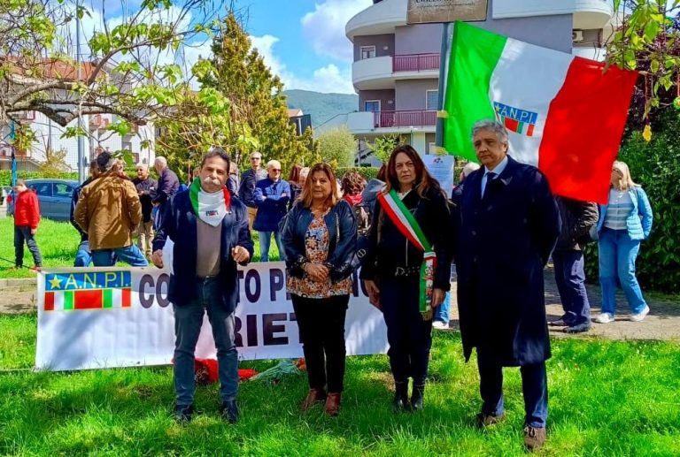 Prefetto e Comune di Rieti alla commemorazione ANPI del 25 aprile