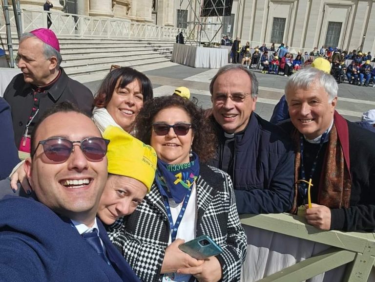 L’azione Cattolica di Rieti dal Papa rincontra il vescovo Domenico Pompili