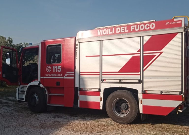 Fuga di gas al Nucleo Industriale. VVF sul posto