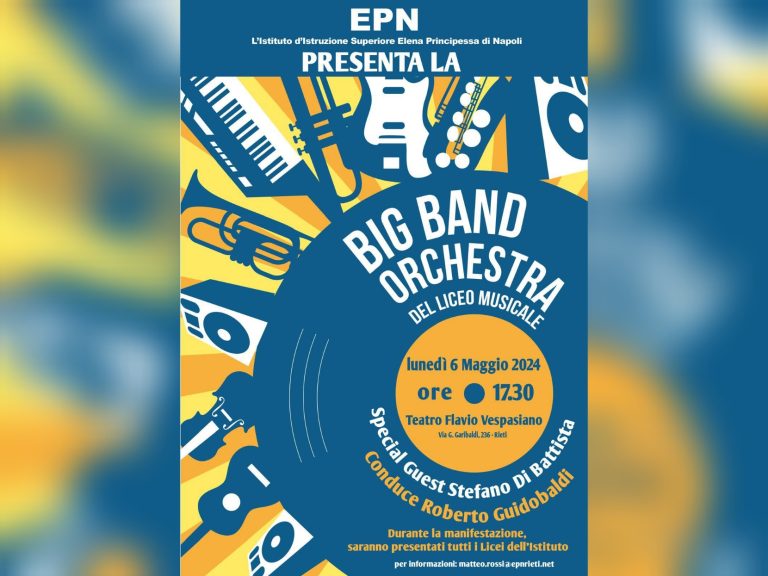 Al Vespasiano concerto della Big Band del Liceo Musicale di Rieti con Stefano Di Battista