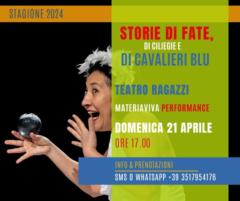 Al Teatro Potlach “Storie di fate, di ciliege e di cavalieri blu”