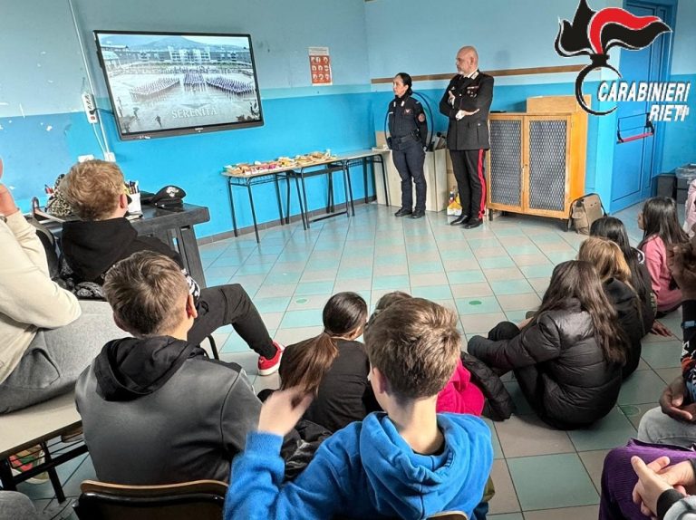 Forano, i Carabinieri incontrano i giovani dell’Istituto Forum Novum