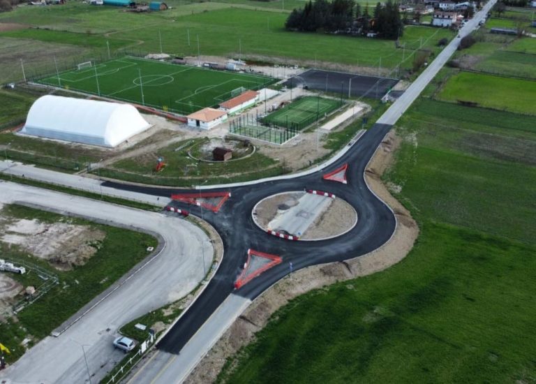 Prendono forma a Cittareale l’area del Centro Sportivo e la rotatoria in località Pallottini