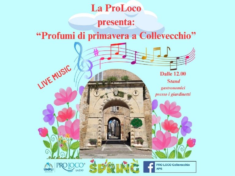 “Profumi di primavera a Collevecchio”, mercatino del dono e giochi per bambini