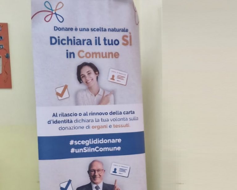 Donazione organi, dichiara il tuo Sì in Comune. Rieti ha aderito anche quest’anno all’iniziativa ANCI