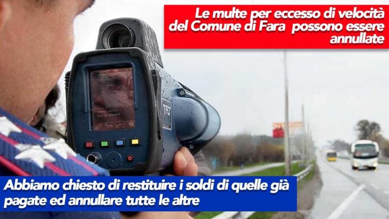 Di Giovanbattista (Noi Fara): “TeleLaser non omologato. Le multe prese a Fara in Sabina sono annullabili”