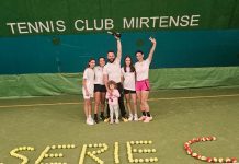 Storico risultato per il tennis reatino, la squadra femminile del Centro Sport Mirtense conquista la Serie C
