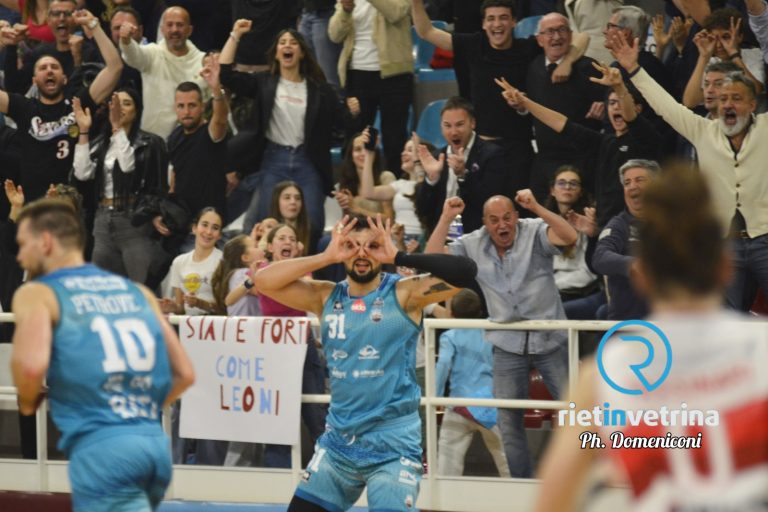 Stasera al PalaSojourner Gara 2 play-off Real Sebastiani Rieti – Rimini