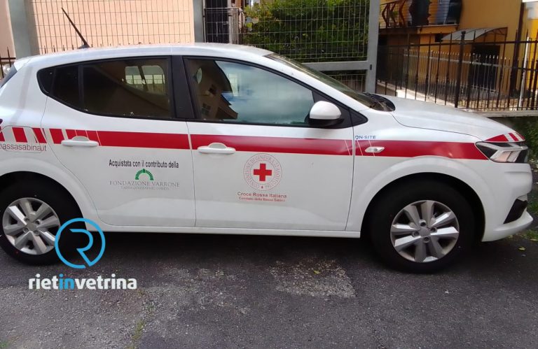 L’8 maggio la CRI Bassa Sabina presenterà la nuova auto acquistata con il contributo della Fondazione Varrone