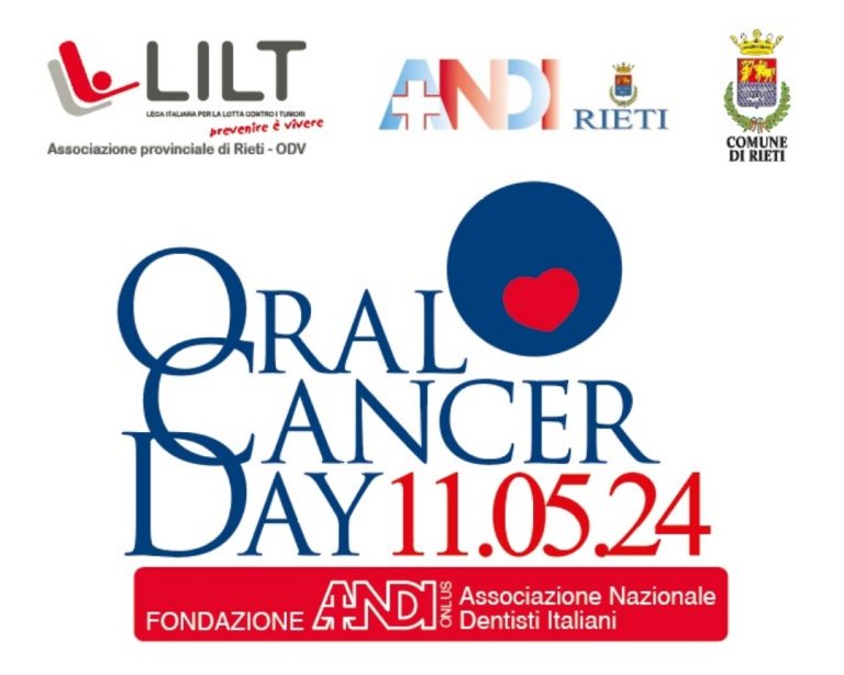 Oral Cancer Day, l’11 maggio screening gratuiti a Rieti