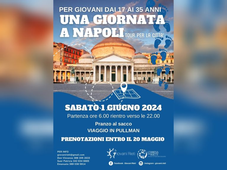 Un viaggio a Napoli con la Diocesi di Rieti – PRENOTA IL TUO POSTO