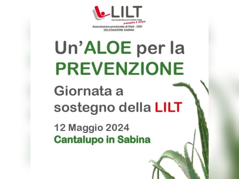 Torna a Cantalupo la Fiera di Sant’Adamo. Presente anche la LILT