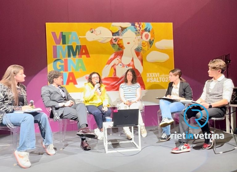 Gli alunni del Circolo di Lettura del Rosatelli al Salone del Libro di Torino hanno presentato la graphic novel “Sylvia Beach”