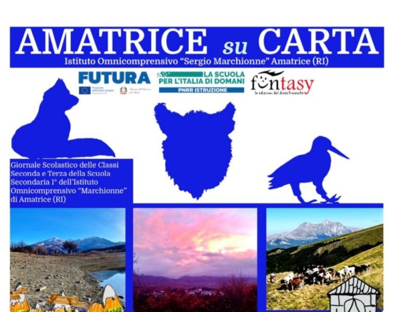 “Amatrice su carta”, è uscito il primo numero del giornalino scolastico dell’Istituto Marchionne