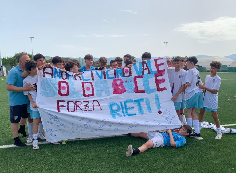 Nuova Rieti Calcio, Under14 è campione provinciale: balza alle regionali