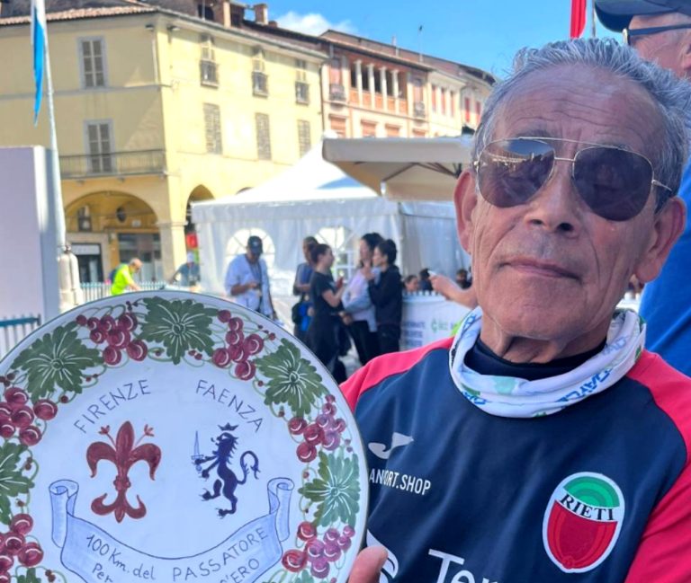 Il reatino Valerio Donarelli (81 anni) completa la 100Km del Passatore in meno di 20 ore