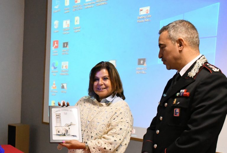 Il prefetto Pinuccia Niglio visita il Comando Provinciale Arma Carabinieri di Rieti