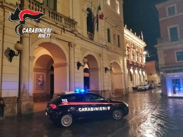 Centro storico di Rieti, fermati un 56enne per possesso di droga e un  34enne per guida in stato di ebbrezza