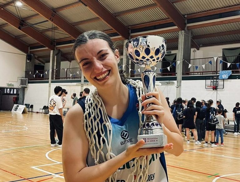La cestista reatina Federica Fiorentini vince il Campionato di Serie A2 con la sua AlpoBasket 99