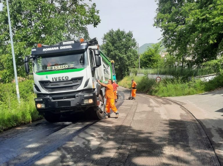 Prosegue il piano asfalti della Provincia di Rieti. Lavori in corso sulla SP8 e su altri tratti provinciali