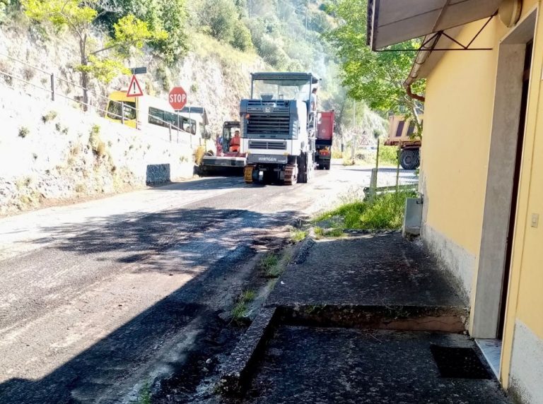 Inizio dei lavori di rifacimento sulla SP45 “Rieti – Contigliano – Cottanello”
