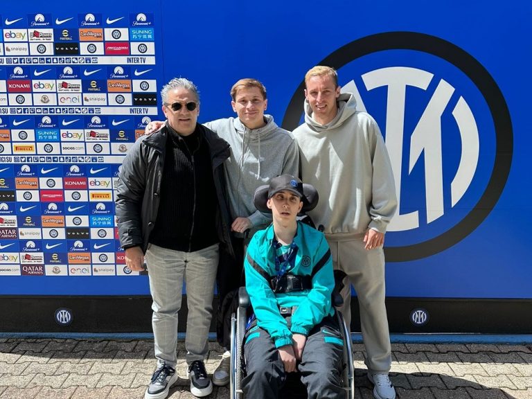Nicolas Graziani e lo Scopigno Cup fanno visita all’Inter. Gli scatti al Suning Training Centre – LE FOTO