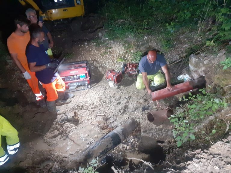 Nella notte ripristinata la rete idrica di Poggio Mirteto