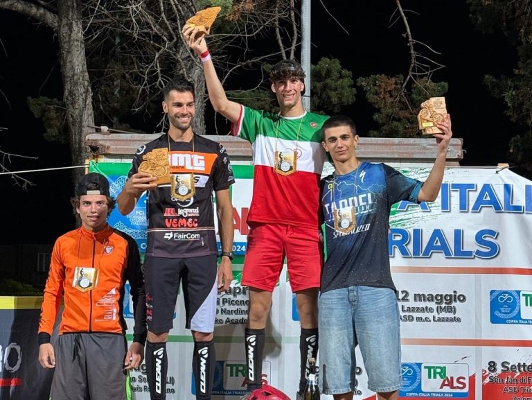 1ª posizione per Diego Crescenzi nella terza tappa della Coppa Italia Trials 2024